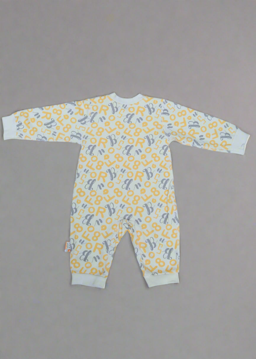 Fabric piece with yellow and gray pattern on a white background