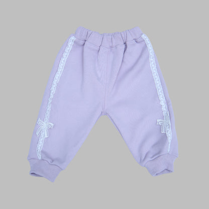 Cute Bear 2-Piece Baby Girl Outfit – Sweatshirt & Pants Set