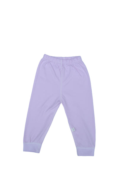 Light purple pants on a white background