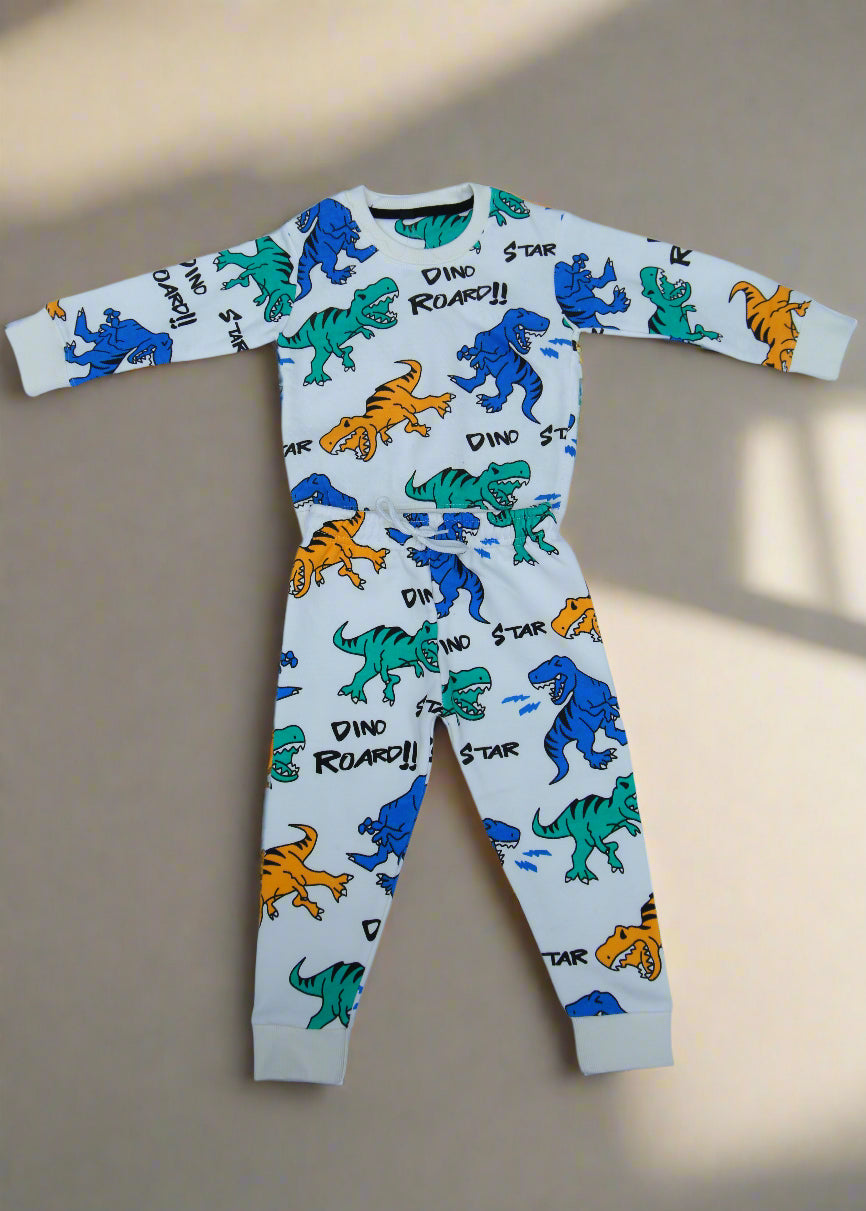 Roar & Run Dino Tracksuit – Cozy Fleece