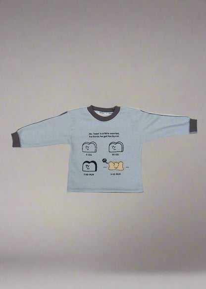 T-shirt with cartoon design on a white background