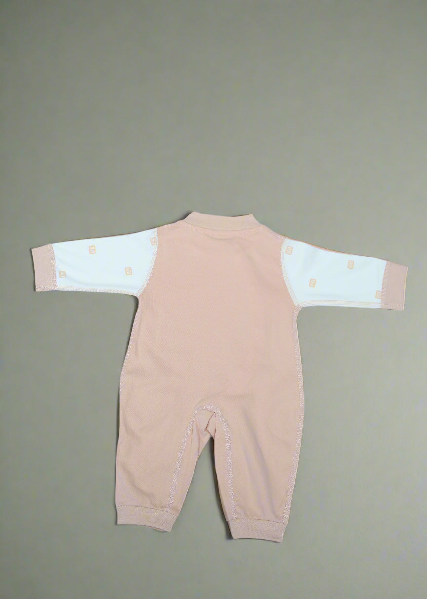 Beige compression garment on a light blue background