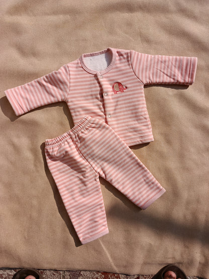 2-Piece Pink &amp; White Line 2-Piece Pink &amp; White Line Bear Set for Newbornhant  for Newborn