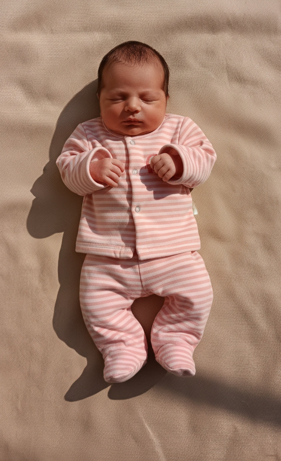 2-Piece Pink &amp; White Line 2-Piece Pink &amp; White Line Bear Set for Newbornhant  for Newborn