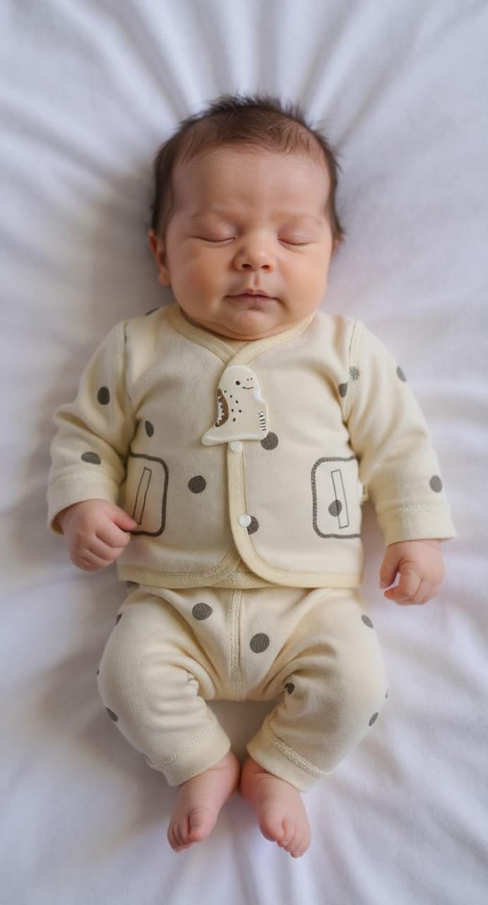 Dino Dot Baby Trouser &amp; Shirt Set – Green (Newborn–6M)