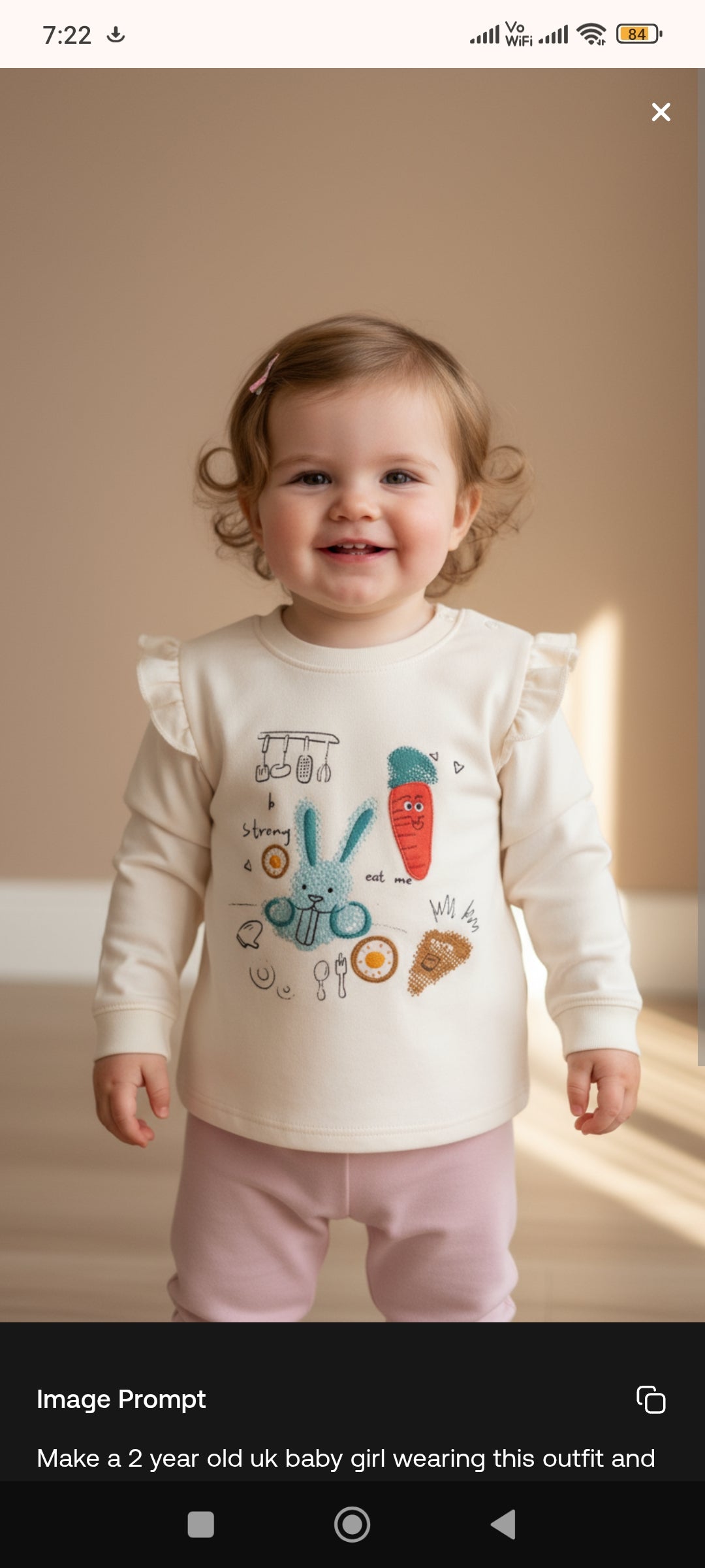 Cozy Carrot Winter Set – Soft Pink and Off-White for Baby Girls