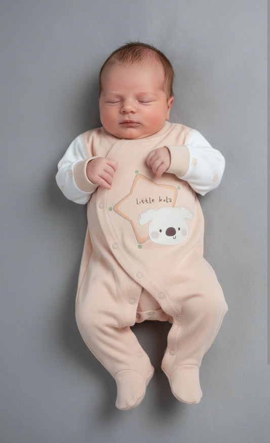 Light Brown Koala Romper (0–12 Months